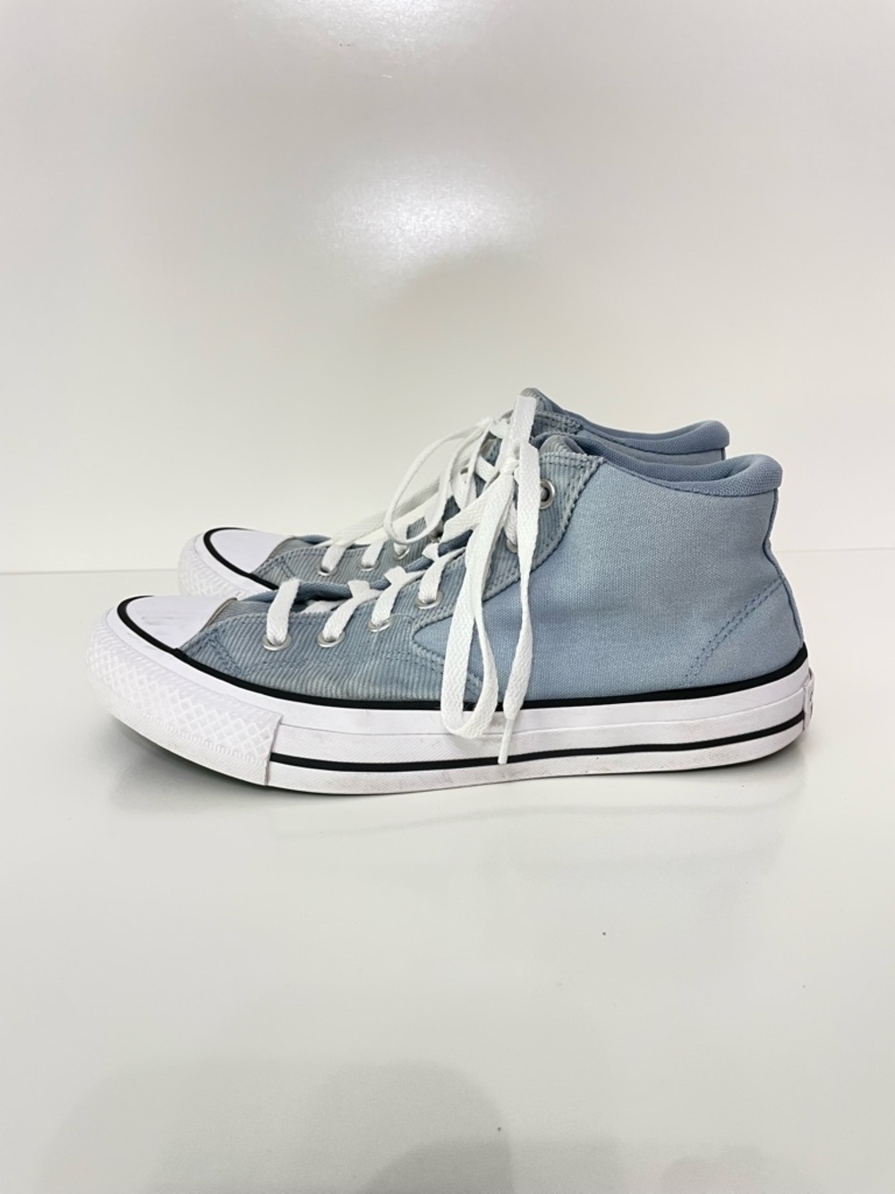 Converse Malden Ocean Blue Hi-Top Mixed Media Sneaker, Mens size 8.5 Women 10.5